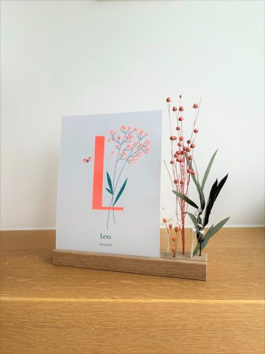 Flowerboard Blumen Holzhalter
