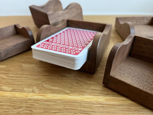 Spielkartenhalter Holz