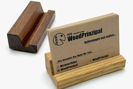 Visitenkartenhalter Holz